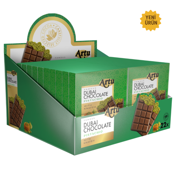 80 g Fıstık ve Kadayıf Dolgulu Sütlü Çikolata