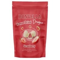 82g Bonvella Frozen Strawberry Beyaz Çikolata Kaplı Çilek Draje